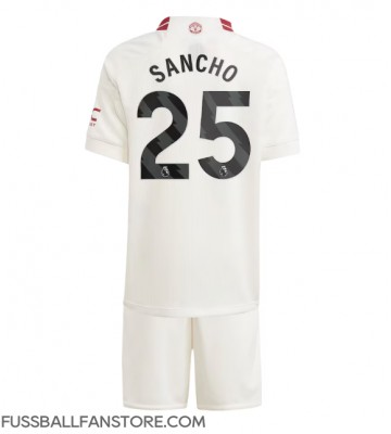 Manchester United Jadon Sancho #25 Replik 3rd trikot Kinder 2023-24 Kurzarm (+ Kurze Hosen)